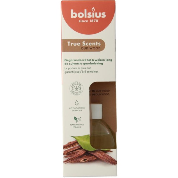 Bolsius True Scents geurverspreider oud wood (60 Milliliter)