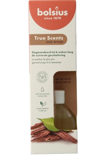 Bolsius True Scents geurverspreider oud wood (60 Milliliter)