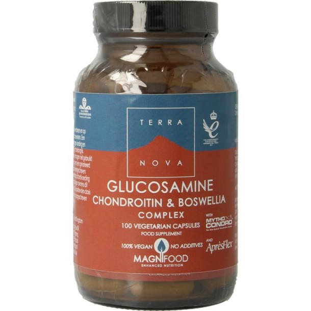 Terranova Glucosamine chondroitin & boswellia complex (100 Vegetarische capsules)