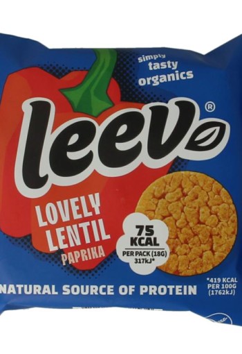 Leev Lovely lentil cakes paprika bio (18 Gram)