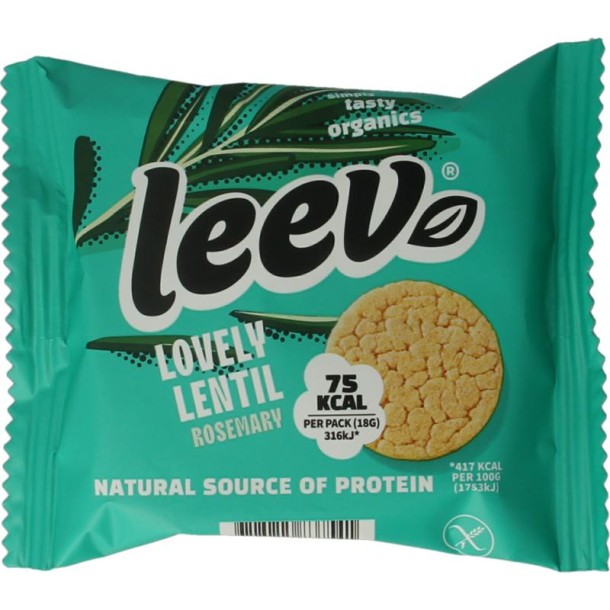 Leev Lovely lentil cakes rosemary bio (18 Gram)