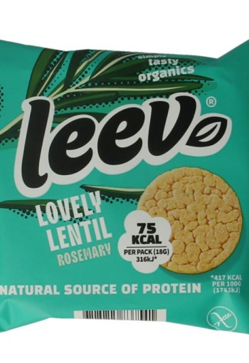 Leev Lovely lentil cakes rosemary bio (18 Gram)