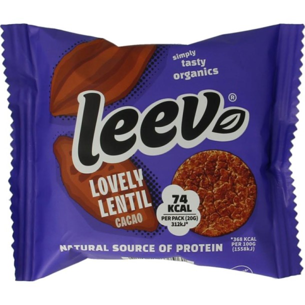 Leev Lovely lentil cakes cacao bio (20 Gram)