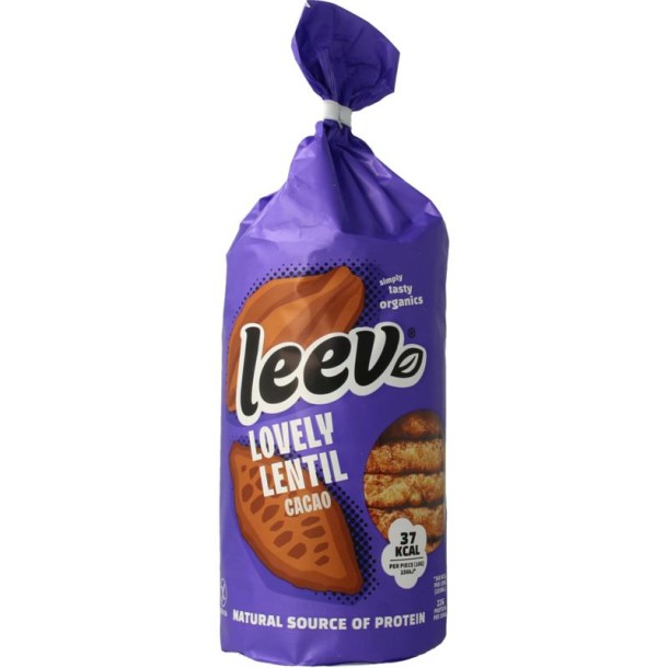 Leev Lovely lentil cakes cacao bio (130 Gram)