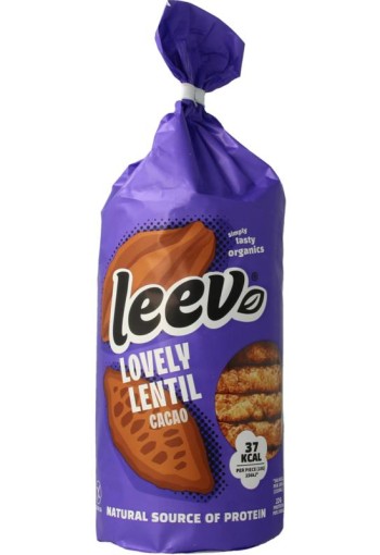 Leev Lovely lentil cakes cacao bio (130 Gram)