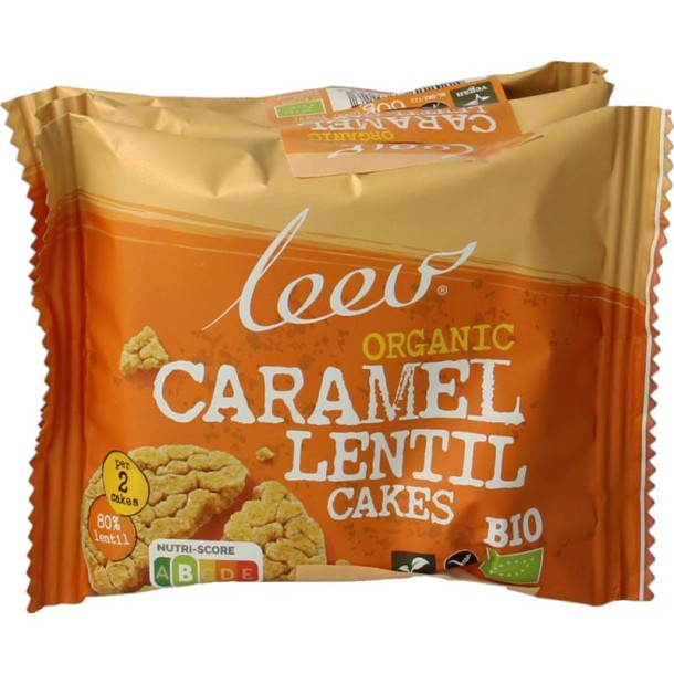 Leev Lovely lentil cakes caramel bio (60 Gram)