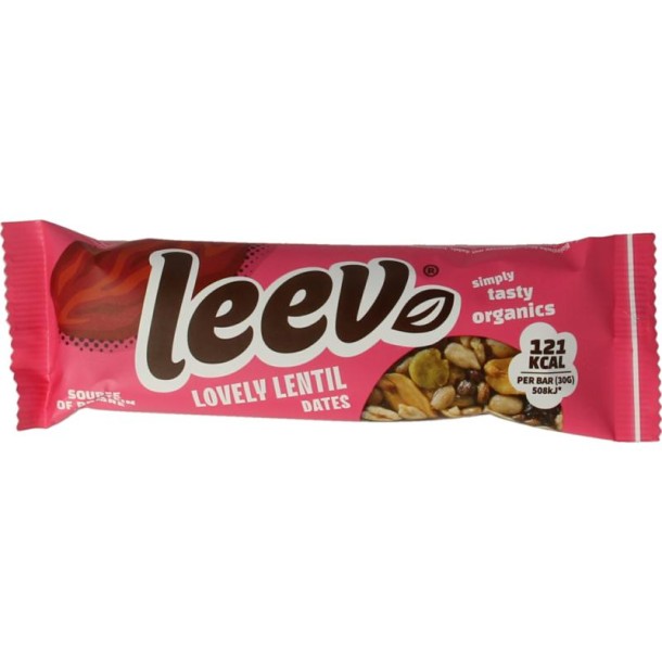 Leev Lovely lentil bar dates bio (30 Gram)