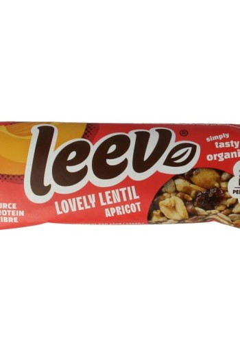 Leev Lovely lentil bar apricot bio (30 Gram)