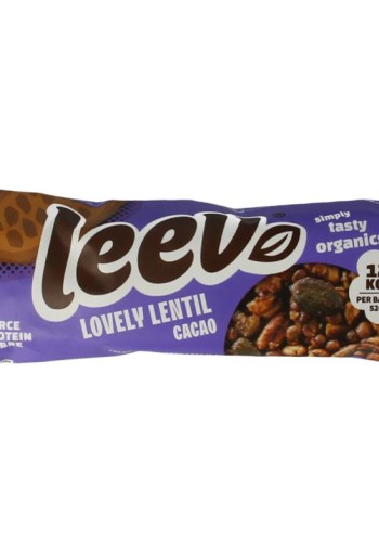 Leev Lovely lentil bar cacao bio (30 Gram)