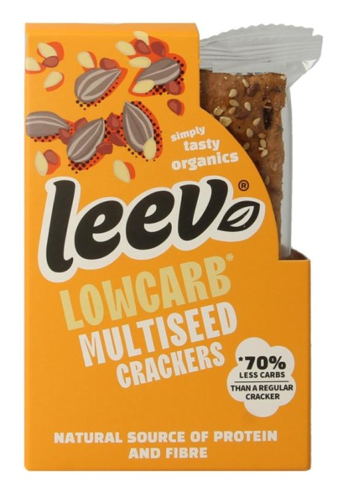 Leev Lowcarb crackers multiseed demeter bio (80 Gram)