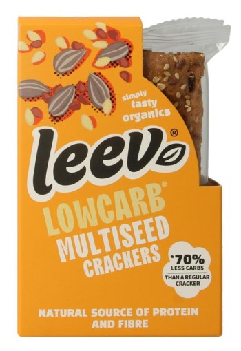 Leev Lowcarb crackers multiseed demeter bio (80 Gram)