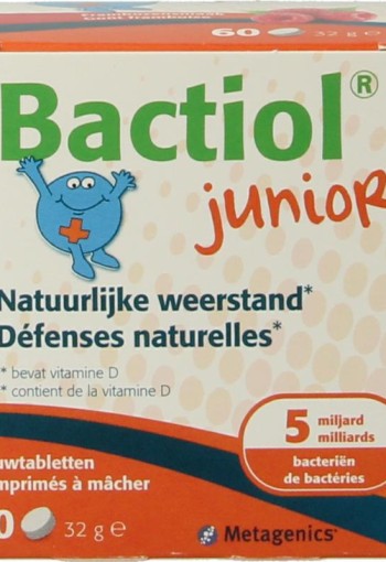 Metagenics Bactiol junior chew (60 Kauwtabletten)