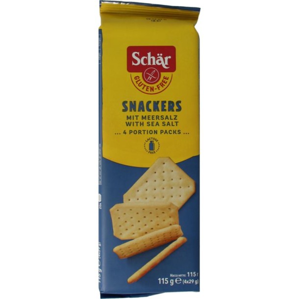 Dr Schar Snackers hartige koek (115 Gram)