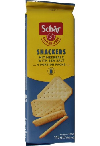 Dr Schar Snackers hartige koek (115 Gram)