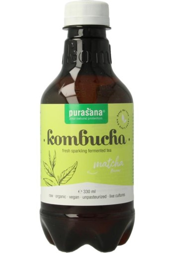 Purasana Kombucha matcha vegan bio (330 Milliliter)