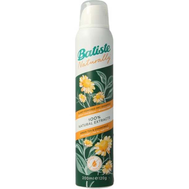 Batiste Droogshampoo green tea & chamomile normaal haar (200 Milliliter)