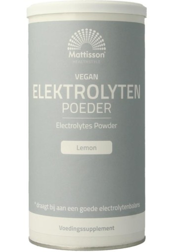 Mattisson Elektrolyten poeder lemon (300 Gram)