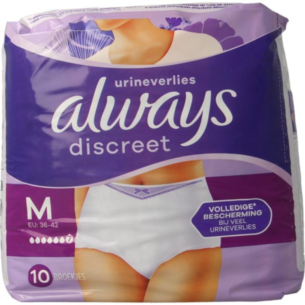 Always Discreet broekje plus maat M (10 Stuks)