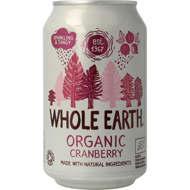 Whole Earth Sparkling cranberry bio (330 Milliliter)