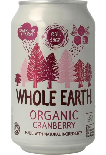 Whole Earth Sparkling cranberry bio (330 Milliliter)