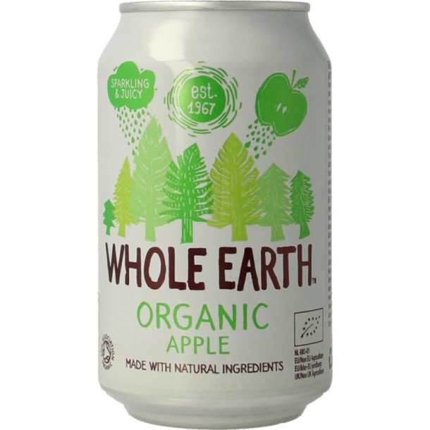 Whole Earth Sparkling apple bio (330 Milliliter)