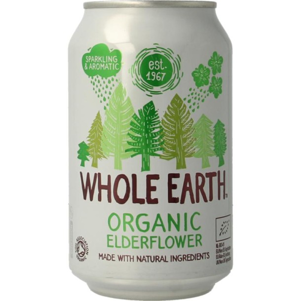 Whole Earth Sparkling elderflower bio (330 Milliliter)