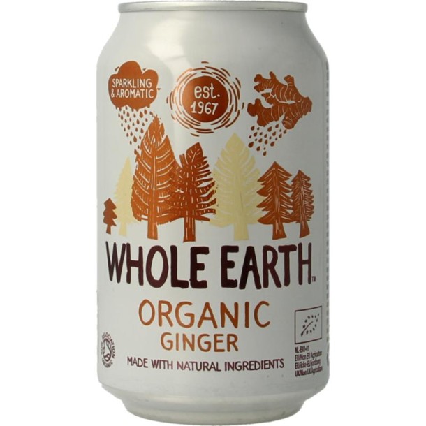 Whole Earth Sparkling ginger bio (330 Milliliter)