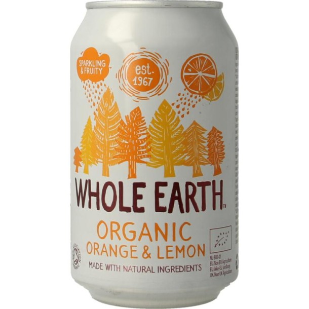 Whole Earth Sparkling orange & lemon bio (330 Milliliter)