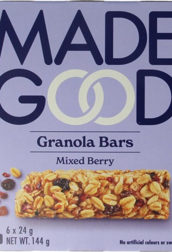 Made Good Granola bar mixed berries 24 gram bio (6 Stuks)