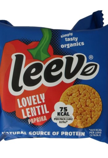 Leev Lovely lentil cakes paprika bio (54 Gram)