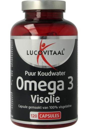 Lucovitaal Omega 3 visolie puur koudwater (120 Capsules)