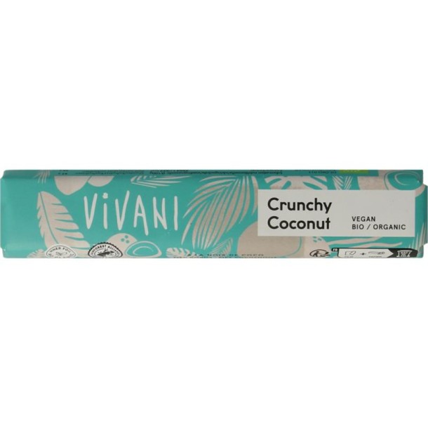 Vivani Chocolate To Go crunchy coconut vegan bio (35 Gram)