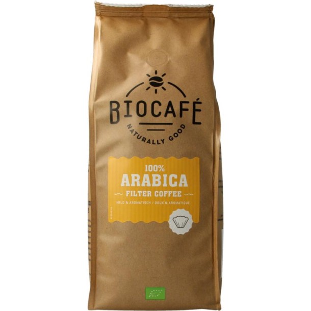 Biocafe Arabica gemalen bio (500 Gram)