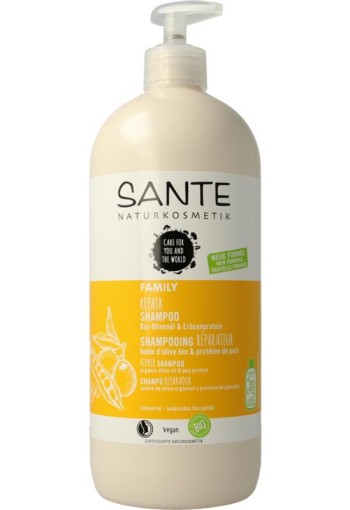 Sante Family shampoo repair olijf & erwten proteine (950 Milliliter)