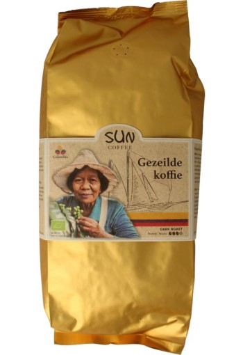 Sun Coffee Gezeilde koffiebonen dark roast bio (1 Kilogram)