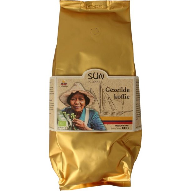 Sun Coffee Gezeilde koffiebonen medium roast bio (1 Kilogram)