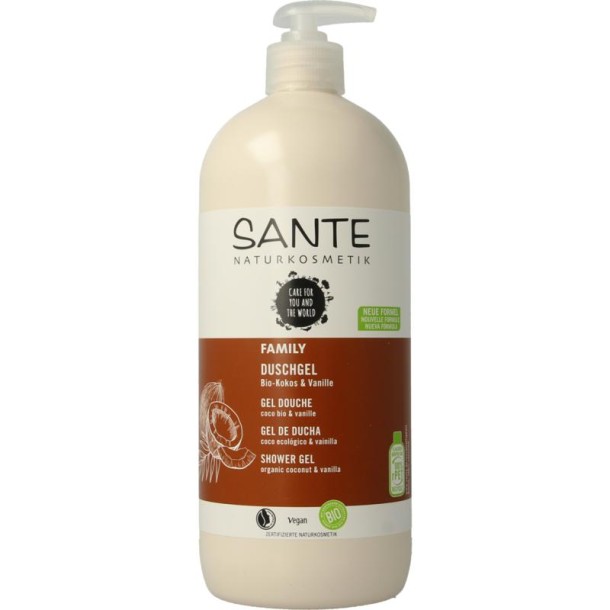 Sante Family showergel coconut & vanilla bio (950 Milliliter)