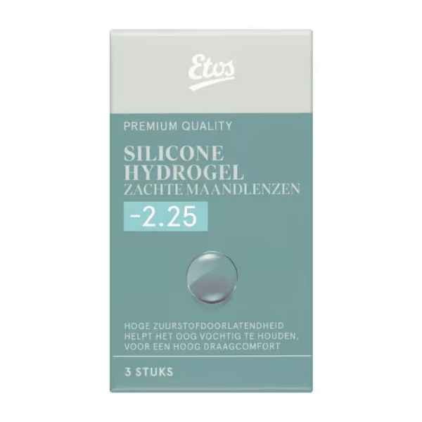 Etos Silicone Hydrogel Zachte Maandlenzen -2.25 3st.