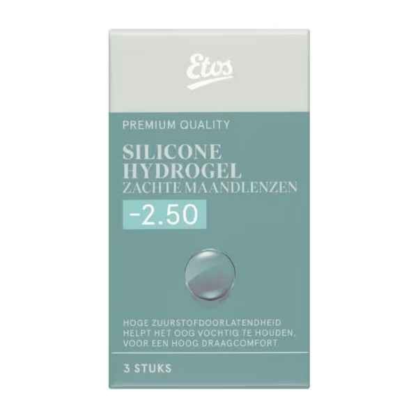 Etos Silicone Hydrogel Zachte Maandlenzen -2.50 3st.