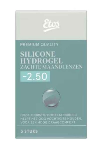 Etos Silicone Hydrogel Zachte Maandlenzen -2.50 3st.