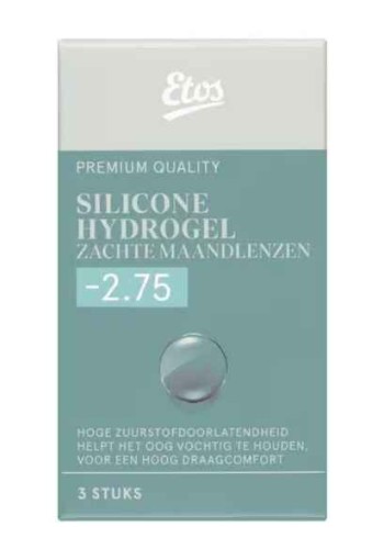 Etos Silicone Hydrogel Zachte Maandlenzen -2.75 3st.