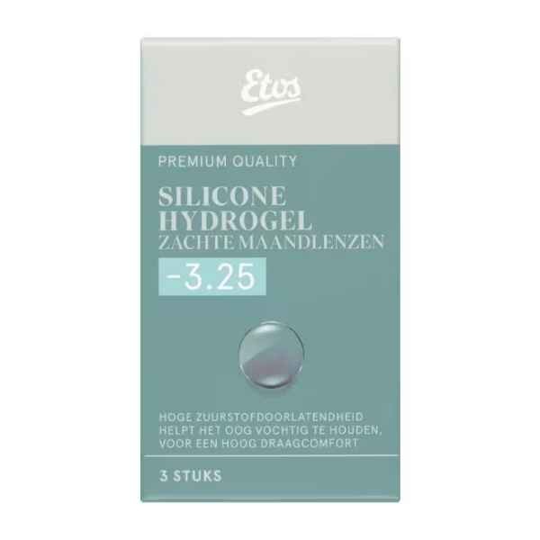 Etos Silicone Hydrogel Zachte Maandlenzen -3.25 3st.