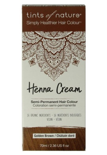 Tints Of Nature Henna cream golden brown semi permanent (70 Milliliter)