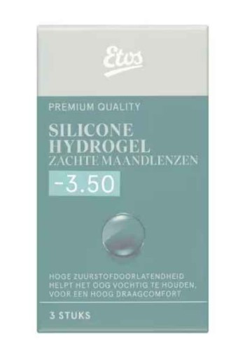 Etos Silicone Hydrogel Zachte Maandlenzen -3.50 3st.