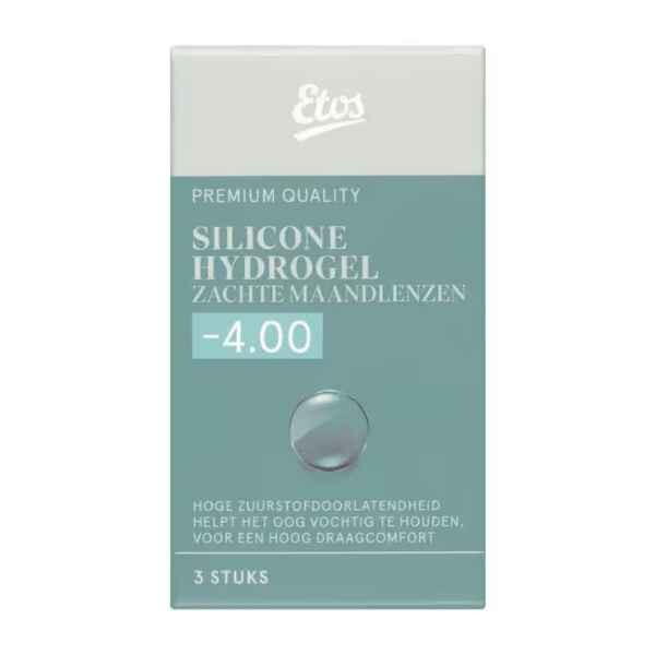 Etos Silicone Hydrogel Zachte Maandlenzen -4.00 3st.