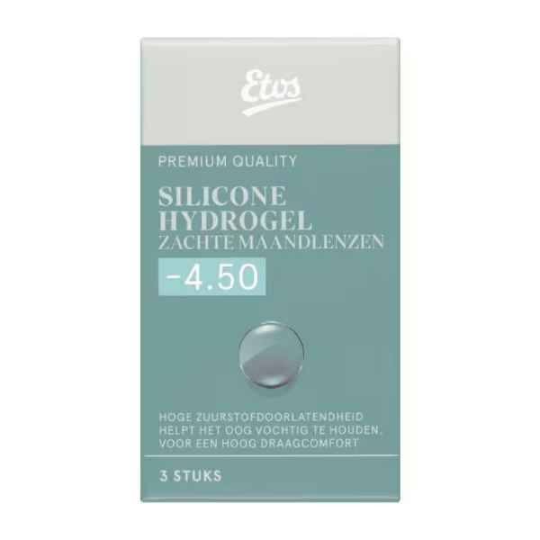 Etos Silicone Hydrogel Zachte Maandlenzen -4.50 3st.