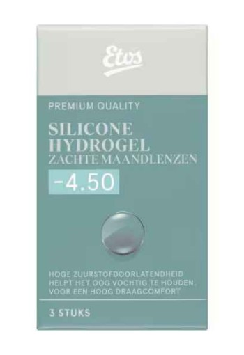 Etos Silicone Hydrogel Zachte Maandlenzen -4.50 3st.