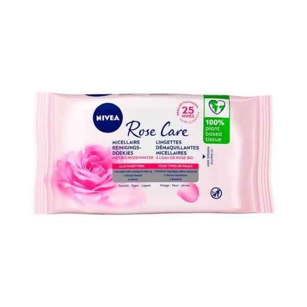 Nivea Rose Care Reinigingsdoekjes 25 stuks