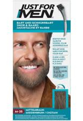 Just For Men Snor & baard middenbruin M35 (24 Gram)