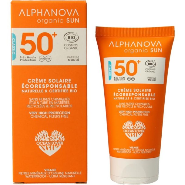 Alphanova Sun Sunscreen face SPF50+ bio (50 Gram)